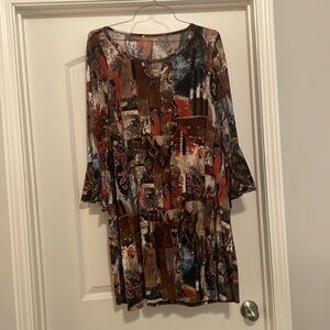 Plus size fall colored dress